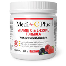 Load image into Gallery viewer, Medi-C - Vitamin C &amp; L-Lysine with Magnesium Ascorbat (Berry - 300 gr)