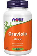 Load image into Gallery viewer, NOW Graviola (500 mg - 100 vcaps)